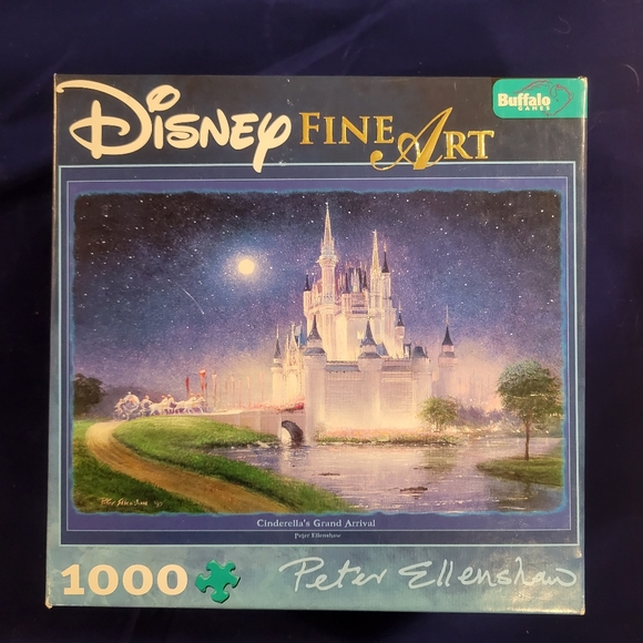 Rare Disney Fine Art Cinderella's Grand Arrival Peter Ellenshaw 1000 pc puzzle